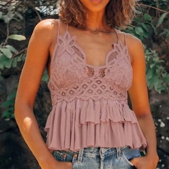 NWT Free People Mauve Adella Top Size S - Picture 1 of 13